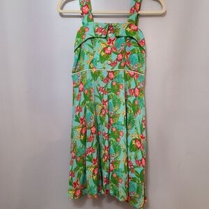 Matilda Jane Green Floral Kids Dress